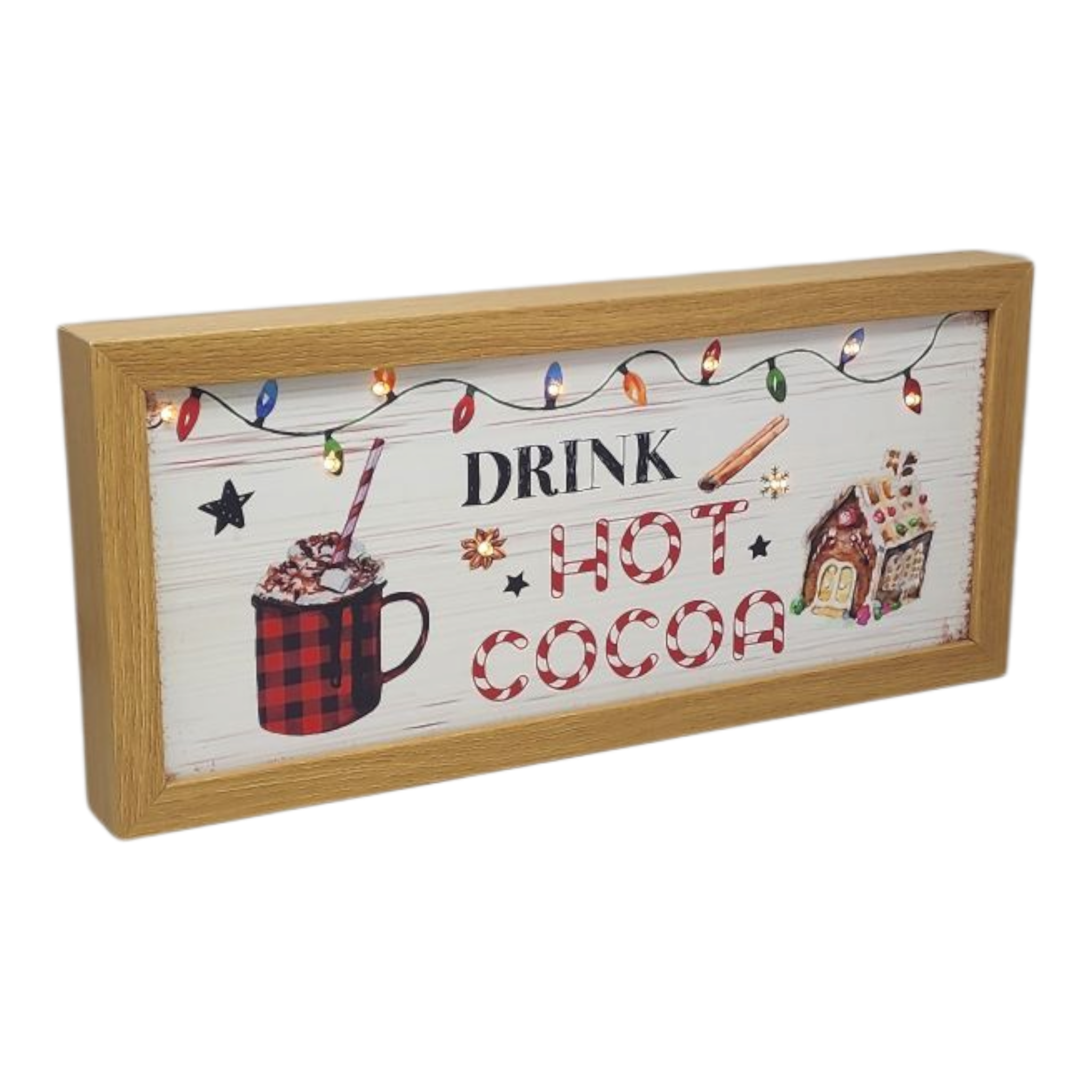 Drink Hot Cocoa Lighted Sign