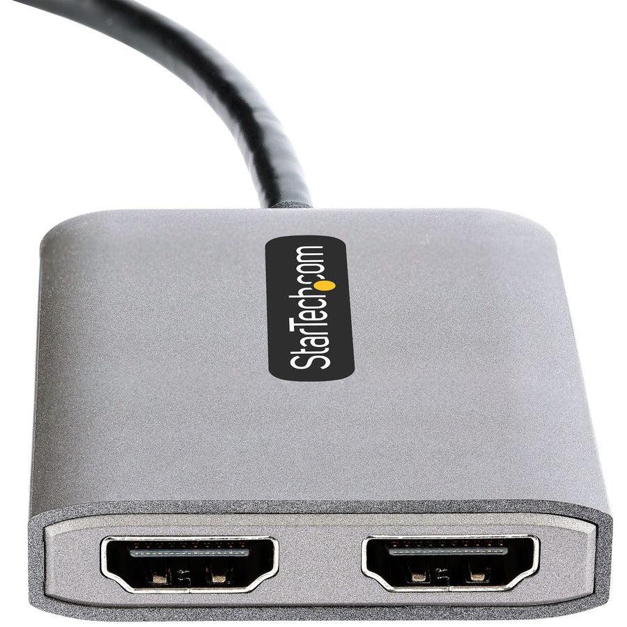 Dual Hdmi Mst Hub 4K 60Hz,Usb-C Multi-Monitor Adapter