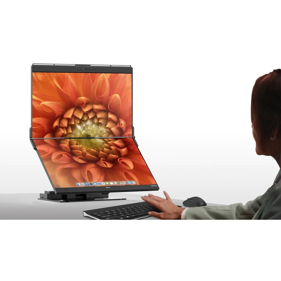 Dual Stacked Monitor - Mobile Pixels Geminos Series Touch Screen with Built-in Webcam | Mobile Pixels 116-1001P01