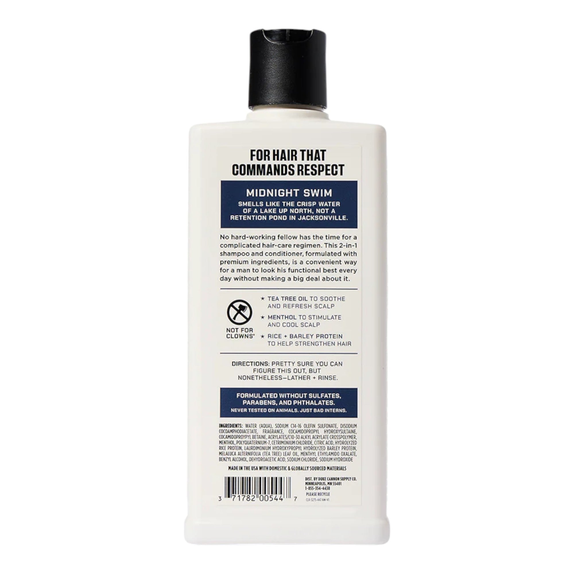 Duke Cannon Shampoo + Conditioner - Midnight Swim