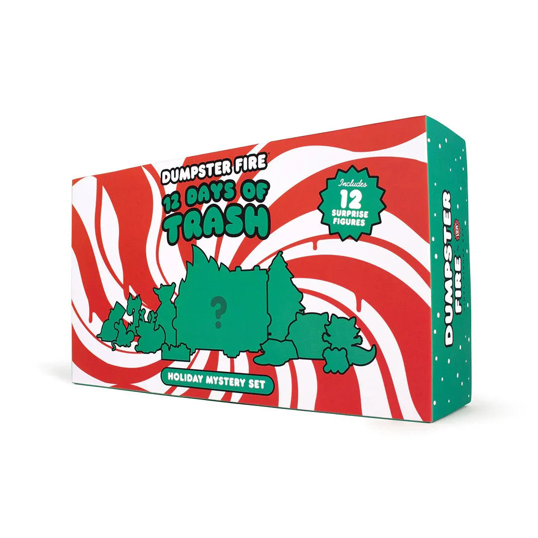 Dumpster Fire 12 Days of Trash Advent Calendar Holiday Figure Set