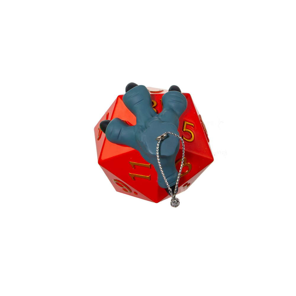Dungeons And Dragons Claw Holding Red Dice Ornament