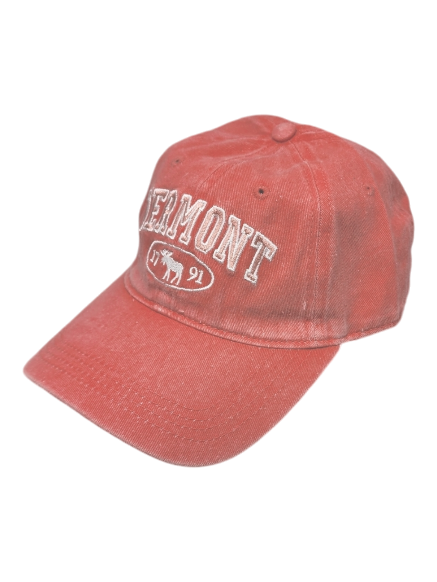 Dyed Cap Vermont 1791 Moose - Coral