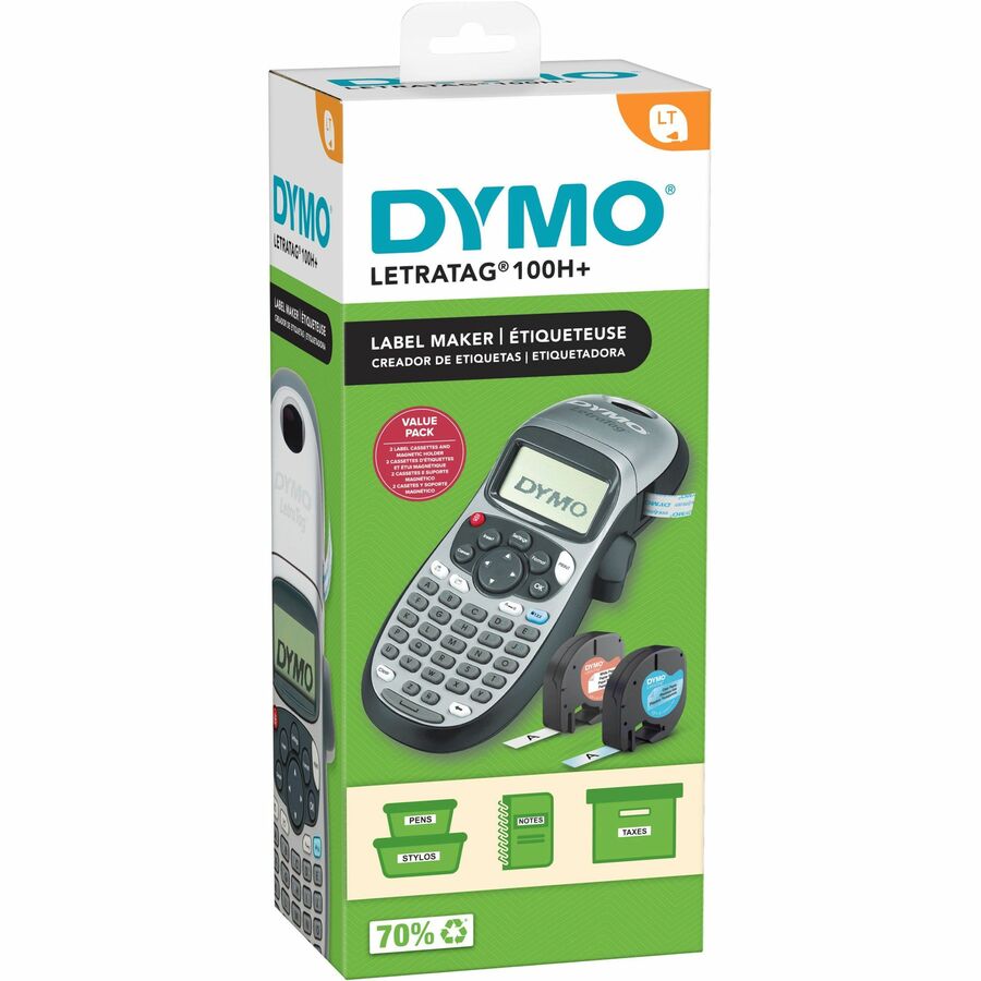 Dymo LetraTag 100H Plus Handheld Label Maker - Direct Thermal - 5 Font Size - Label -
