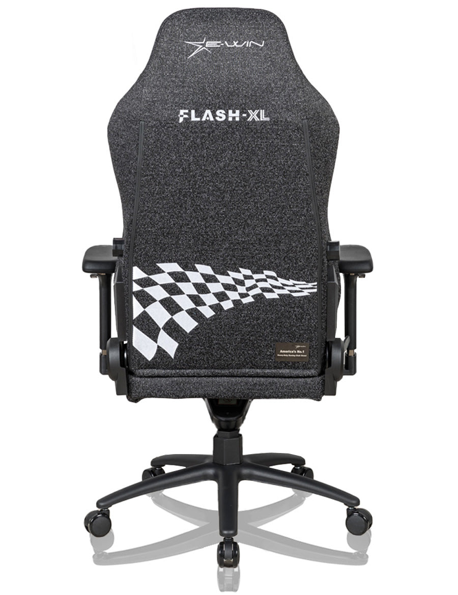 E-WIN Flash XL Size Upgraded Series Soft-Weave Fabric Ergonomic Computer Gaming Office Chair with Pillows-FLJ-XL-REV