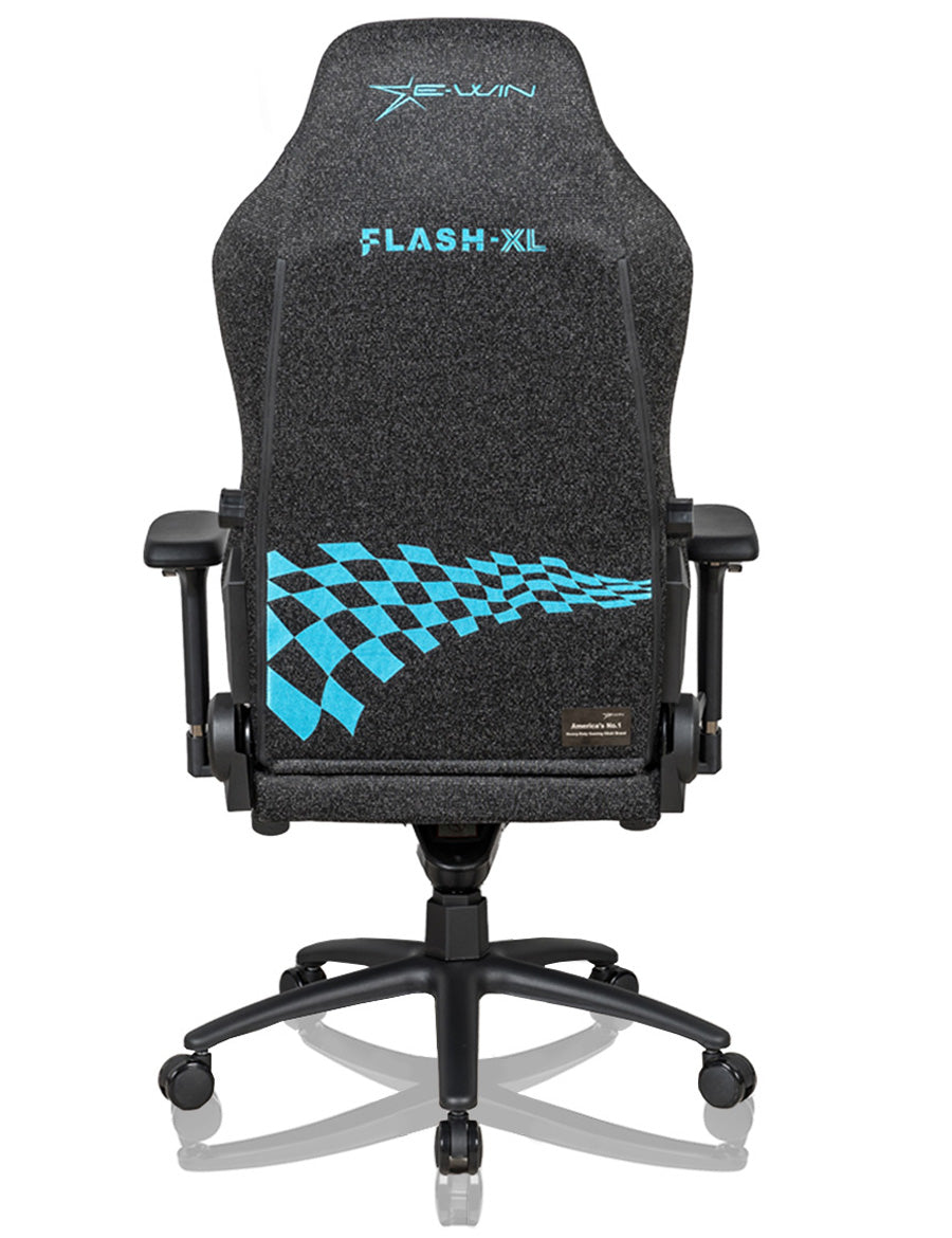 E-WIN Flash XL Size Upgraded Series Soft-Weave Fabric Ergonomic Computer Gaming Office Chair with Pillows-FLJ-XL-REV