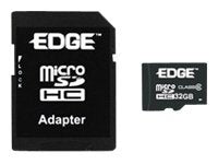 EDGE ProShot - Flash memory card (microSDHC to SD adapter included) - 32 GB - Class 4 - microSDHC PE228545