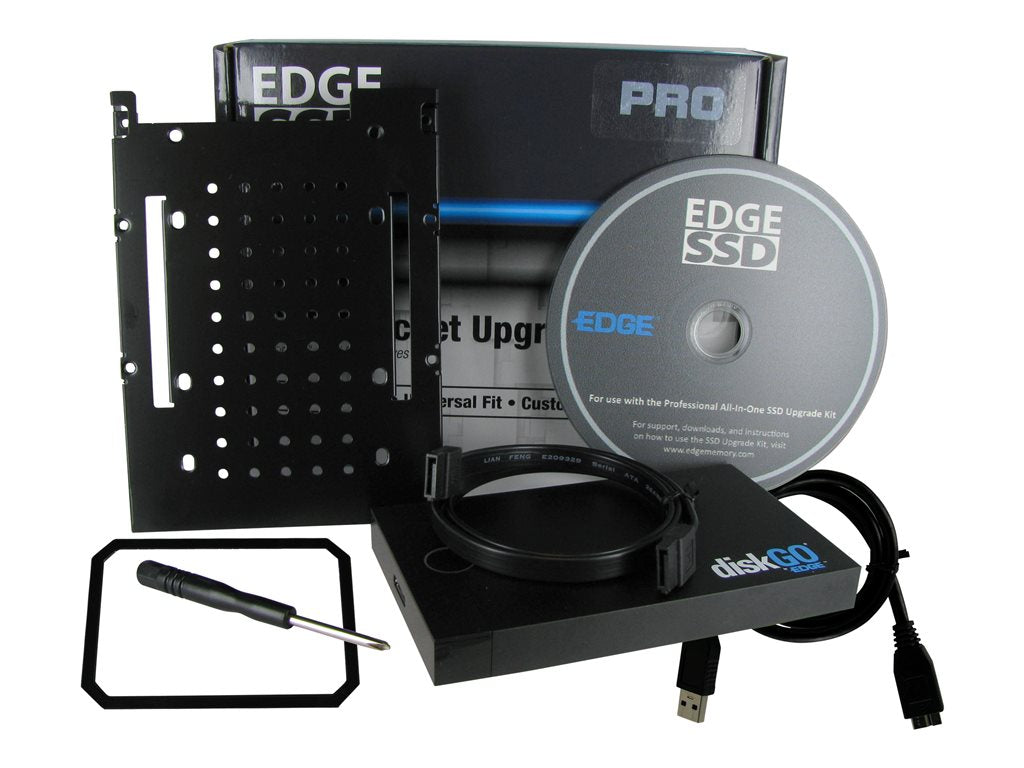 EDGE Professional All-In-One SSD Upgrade Kit - Storage enclosure - 2.5 - USB 3.0" PE247379