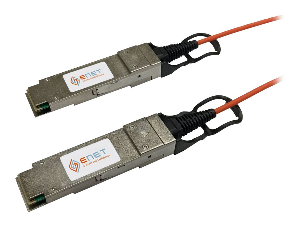 ENET - 40GBase-AOC direct attach cable - QSFP+ (M) to QSFP+ (M) - 33 ft - active