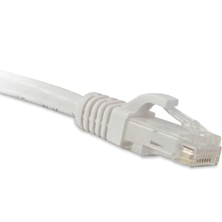 ENET Cat6a White 25 Foot Patch Cable with Snagless Molded Boot (UTP) High-Quality Network Patch Cable RJ45 to RJ45 - 25Ft C6A-WH-25-ENC