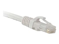 ENET Cat6a White 5 Foot Patch Cable with Snagless Molded Boot (UTP) High-Quality Network Patch Cable RJ45 to RJ45 - 5Ft C6A-WH-5-ENC