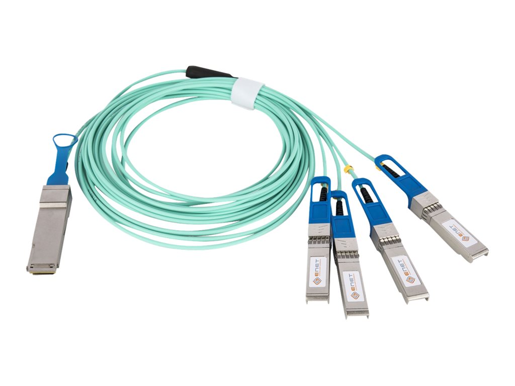 ENET - Direct attach cable - QSFP+ to SFP+ - 23 ft - active - for Cisco Nexus 2348, 31XX, 93XX, 93XXX, X97160, X9736;