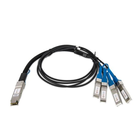 ENET Extreme Compatible 10321 TAA Compliant Functionally Identical 40GBASE-CR4 QSFP+ to (4) 10GBASE-CU Passive Cable Assembly 3ms Copper 10321-ENC