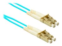 ENET LC-LC OM4 Multimode Duplex Fiber Cable, 1.5m