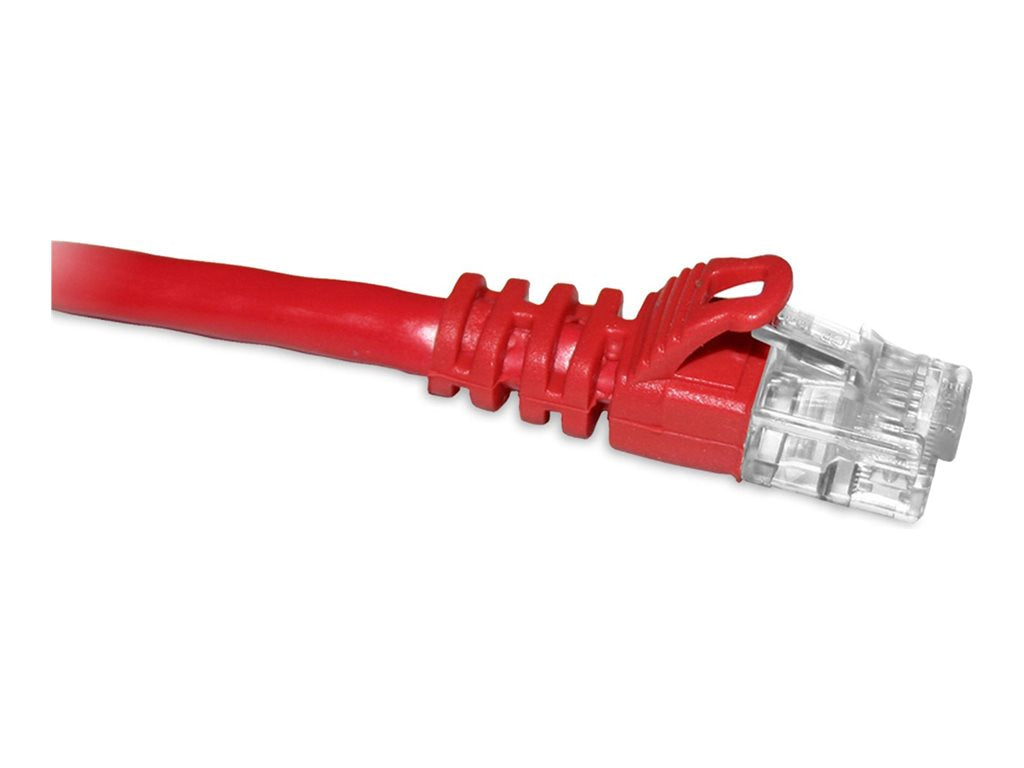 ENET - Patch cable - RJ-45 (M) to RJ-45 (M) - 8 ft - UTP - CAT 6a - CMR - booted, molded, riser, snagless - red C6A-RD-8-ENC