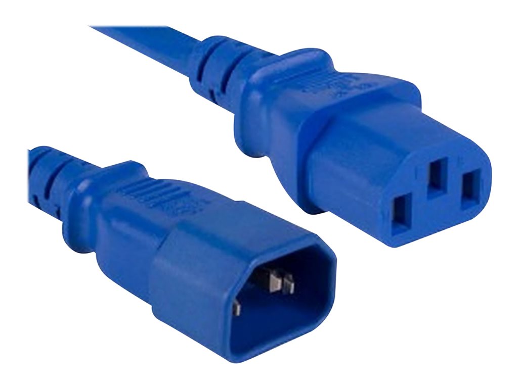 ENET - Power extension cable - power IEC 60320 C13 to IEC 60320 C14 - 250 V - 10 A - 4 ft - white C13C14-WH-4F-ENC