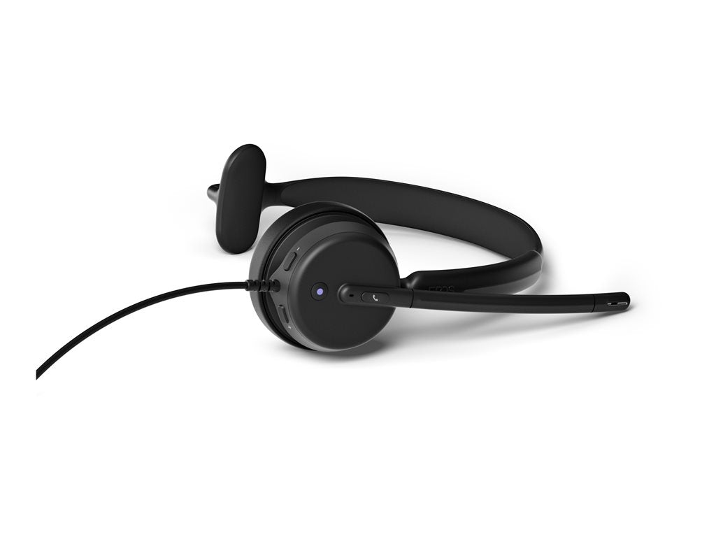 EPOS IMPACT 430t - Headset - on-ear - wired - USB-C, USB-A - black - Certified for Microsoft Teams