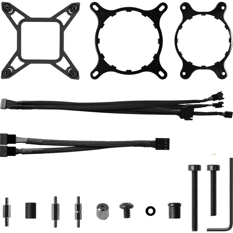 EVGA CLCx 280mm All-in-One LCD CPU Liquid Cooler, 2x 140mm PWM ARGB Fans, Intel, AMD, 5 YR Warranty, 400-HY-CX28-V1