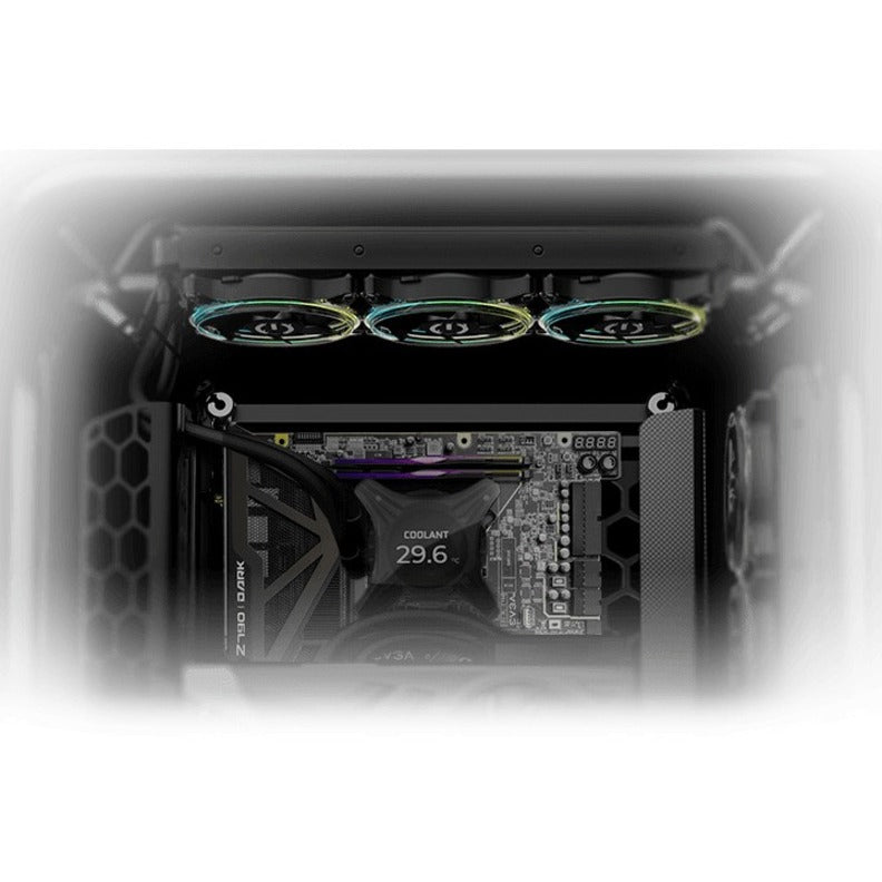 EVGA CLCx 280mm All-in-One LCD CPU Liquid Cooler, 2x 140mm PWM ARGB Fans, Intel, AMD, 5 YR Warranty, 400-HY-CX28-V1