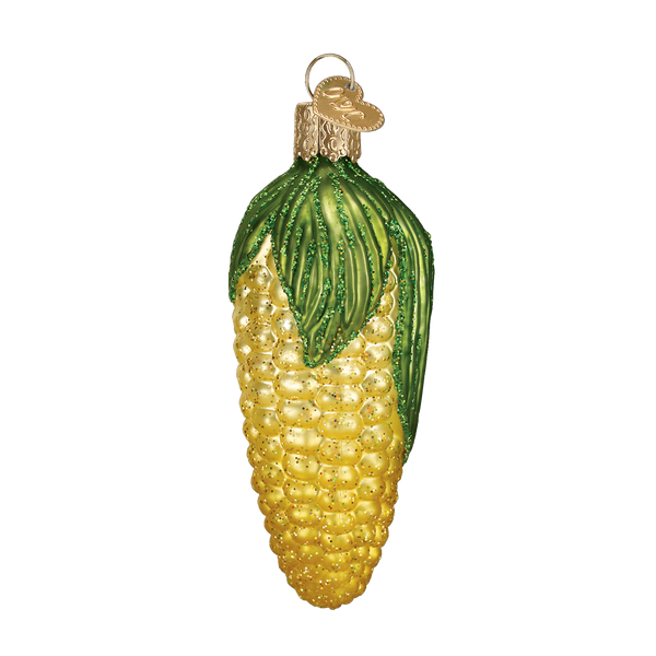 Ear Of Corn Glass Ornament