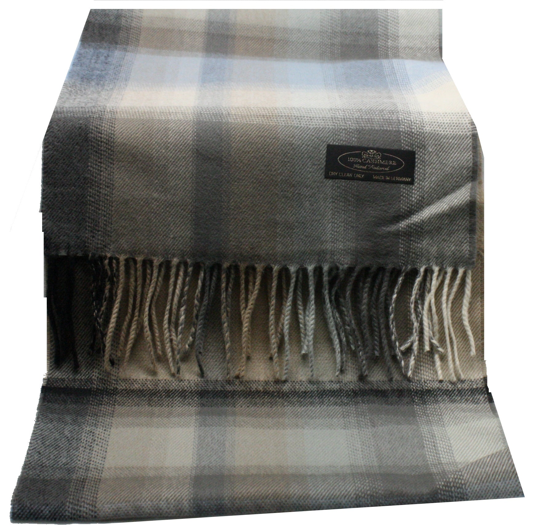 Earth Tones With Blue Cashmere Scarf