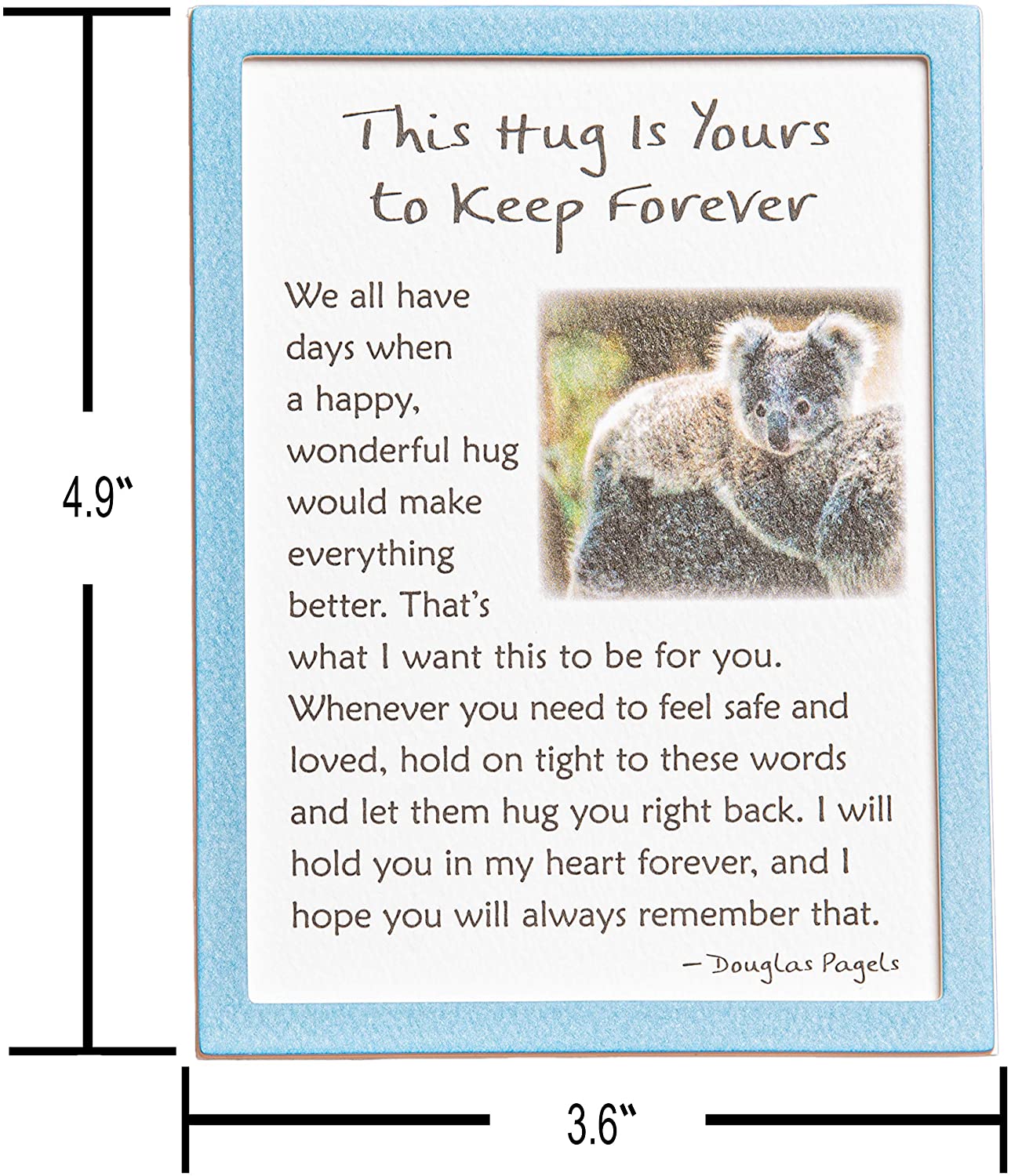 Easel-back Print with Magnet - This Hug is Yours to Keep Forever