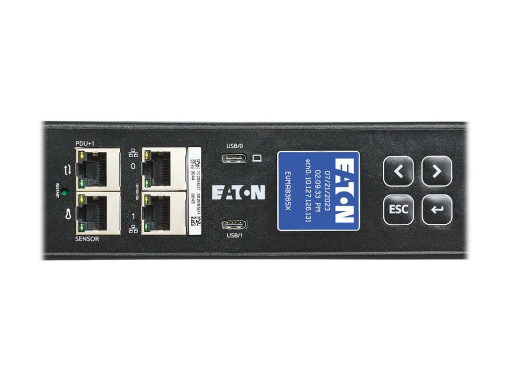 Eaton 3-Phase Managed Rack PDU G4 42 Outlets 208V 40A 14.4kW for Data Centers