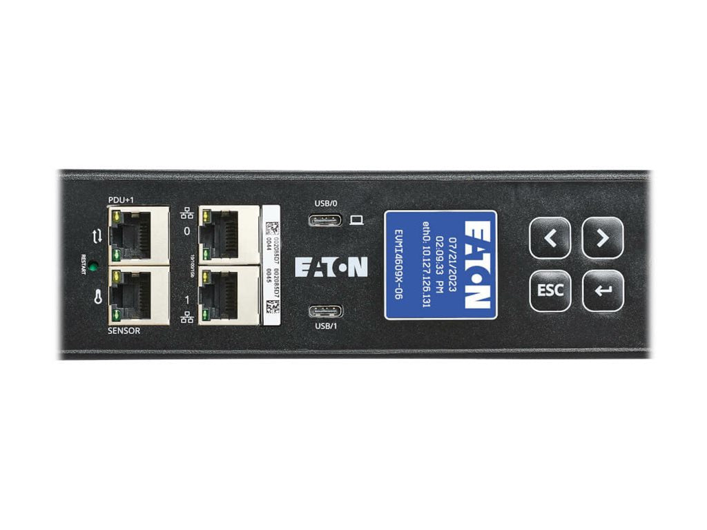 Eaton 3-Phase Metered Rack PDU G4 208V 42 Outlets 48A for Data Centers