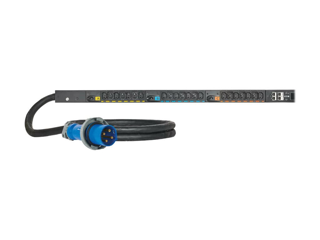 Eaton G4 3-Phase Managed Rack PDU G4, 208V, 42 Outlets, 48A, 17.3kW, 460P9W Input, 10 ft. Cord, 0U Vertical - Power distribution EVMA4609X