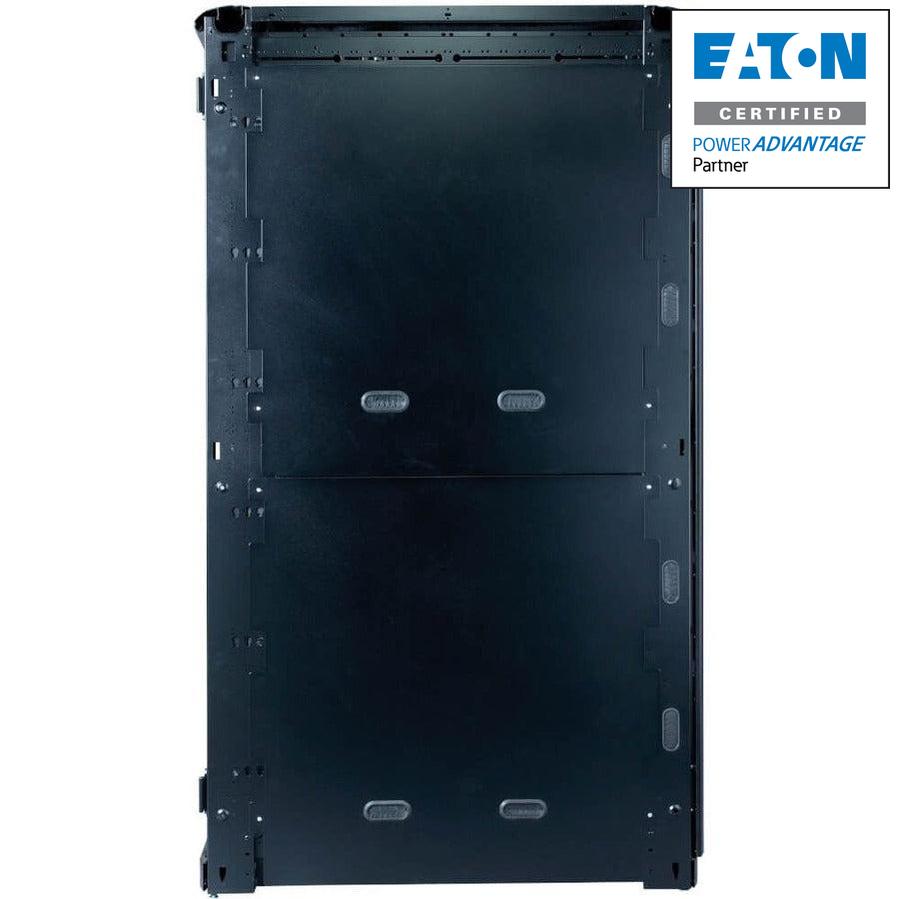 Eaton Paramount 48U Server Rack Enclosure - 42 in. Depth, Doors Included, No Side Panels, TAA