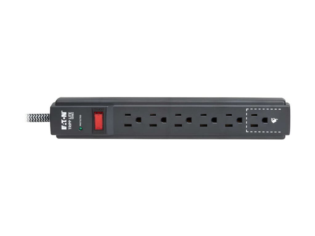 Eaton Protect It 6-Outlet Surge Protector 1500 Joules for Home & Office