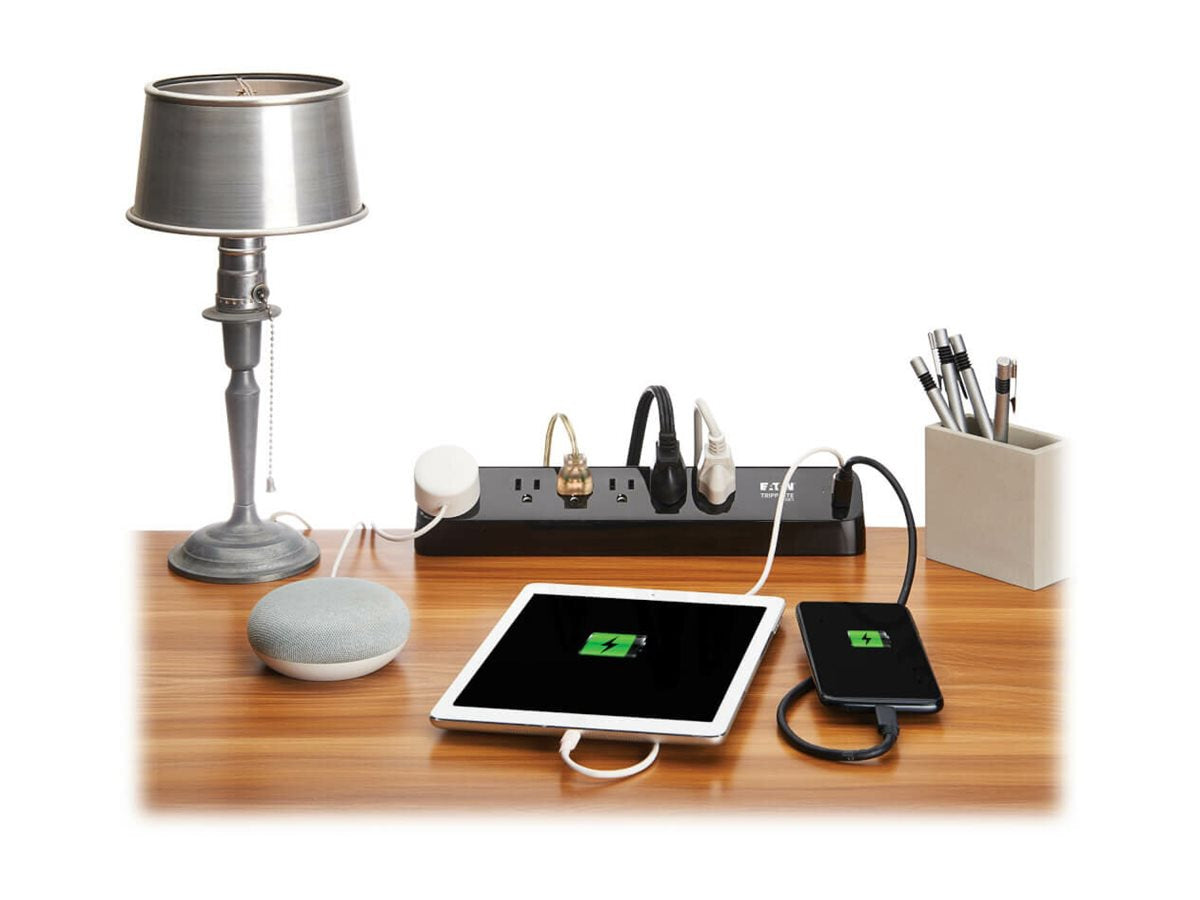 Eaton Protect It 6-Outlet Surge Protector with 2 USB-C Fast Charging Ports