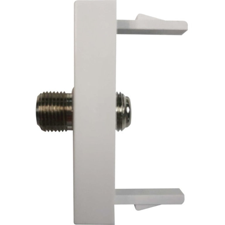 Eaton Tripp Lite Series 1-Port European-Style Insert, Coax Coupler (F/F), 22.5 x 45 mm, White, TAA N042E-WHM-C1