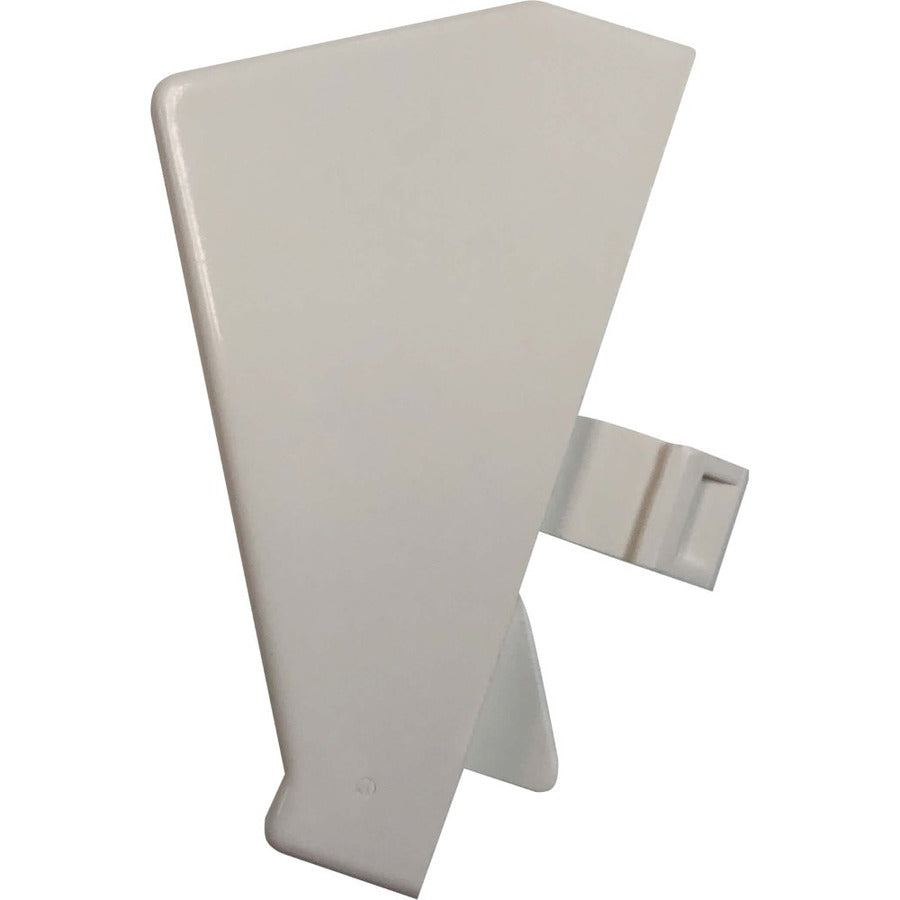 Eaton Tripp Lite Series 1-Port European-Style Insert, Unloaded Shuttered Angled Module, Icon Tab, White, TAA N042E-WM1-SAT