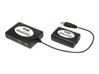 Eaton Tripp Lite Series 4-Port USB 2.0 USB over Cat5 Hub with 3 local Ports and 1 Remote Port, TAA U224-1R4-R