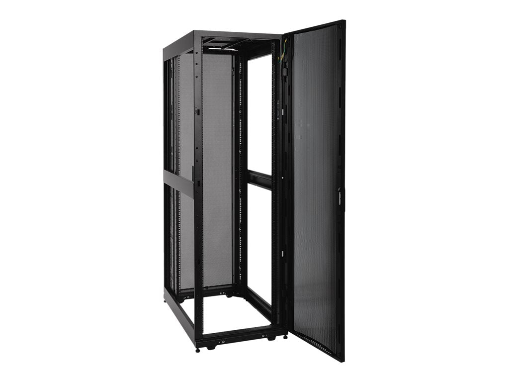 Eaton Tripp Lite Series 42U Rack Enclosure Server Cabinet Knock-Down w/ Doors & Sides - Rack cabinet - black - 42U - 19",Eaton SR42UBND