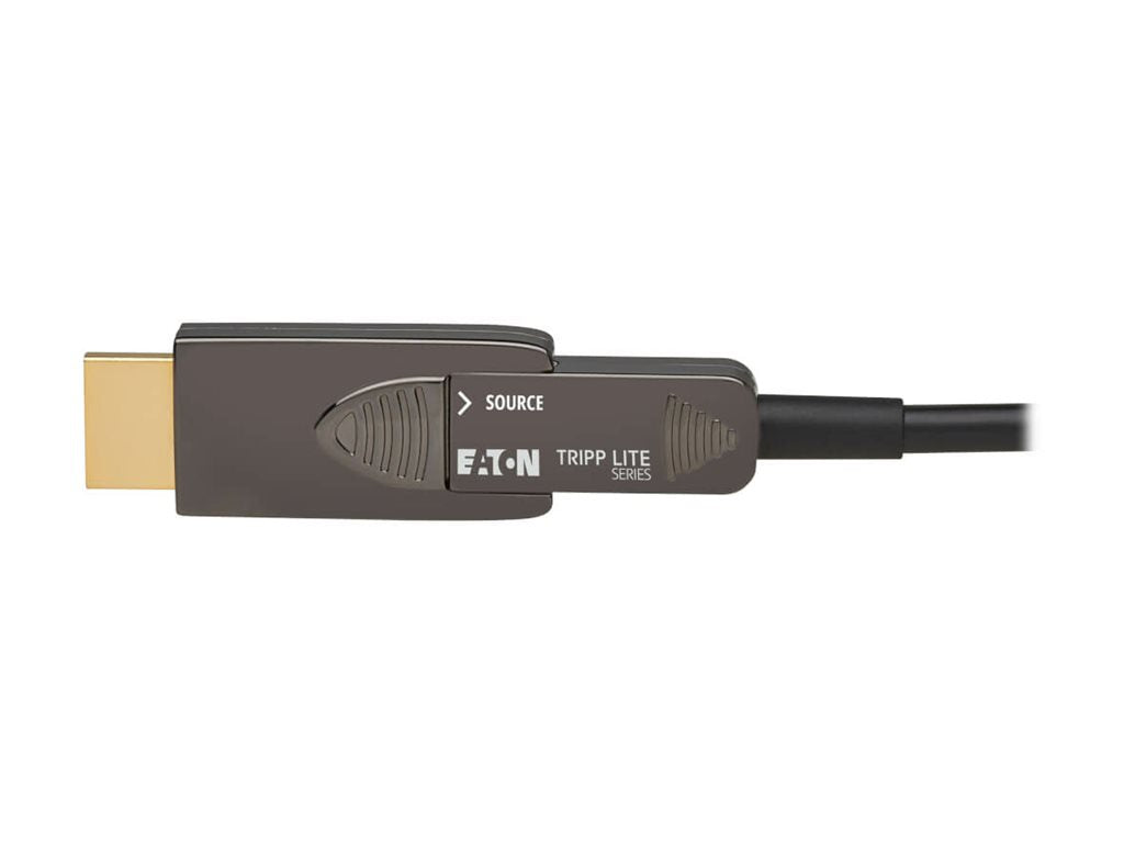 Eaton Tripp Lite Series 8K HDMI Fiber Active Optical Cable (AOC) - 8K UHD @ 60 Hz, HDR, Detachable Connector, M/M, Black, 20 P568FM-20M-8K6
