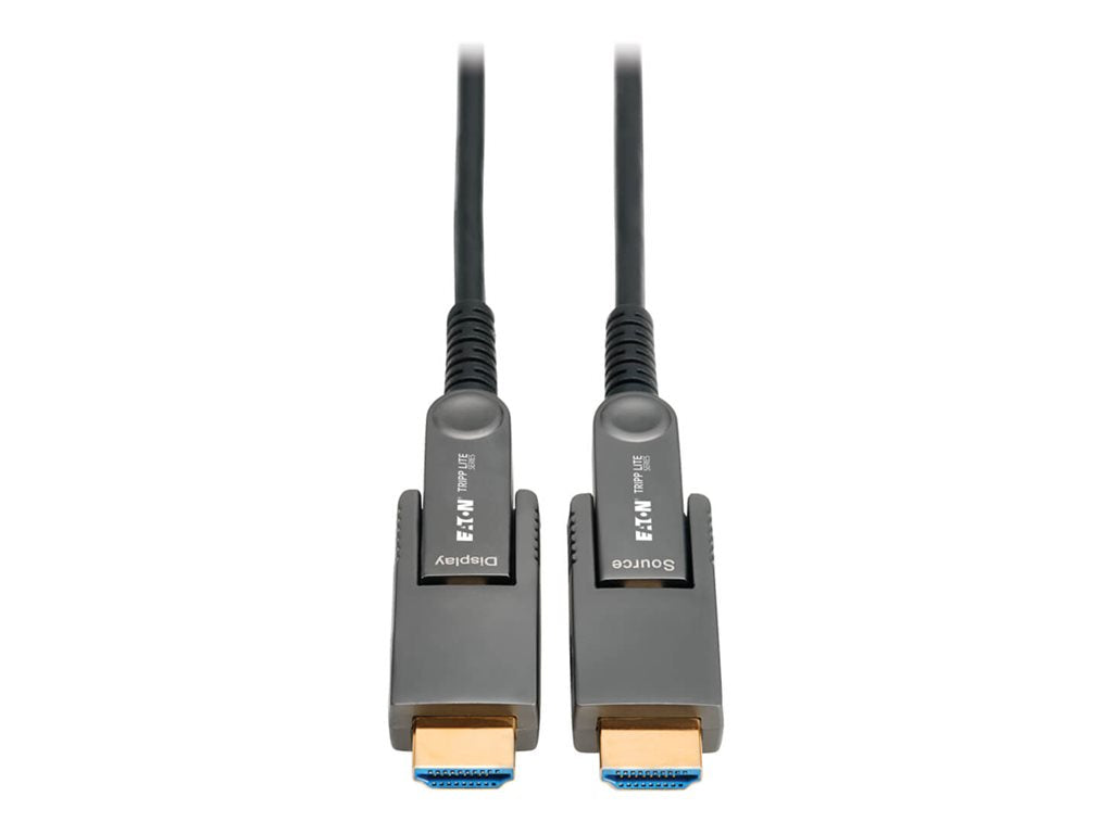 Eaton Tripp Lite Series 8K HDMI Fiber Active Optical Cable with Detachable Connectors M/M 8K 60Hz Black 30M - HDMI cable - HDMI P568FMM-30M-8K6