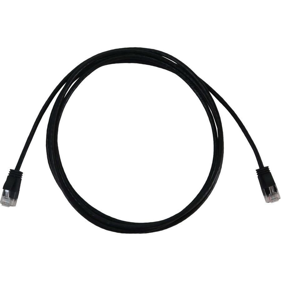 Eaton Tripp Lite Series Cat6a 10G Snagless Molded Slim UTP Ethernet Cable (RJ45 M/M), PoE, Black, 7 ft. (2.1 m) N261-S07-BK