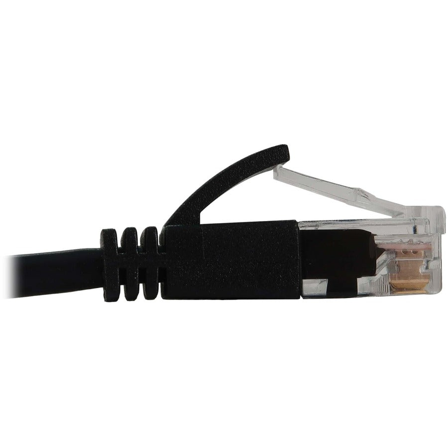 Eaton Tripp Lite Series Cat6a 10G Snagless Molded Slim UTP Ethernet Cable (RJ45 M/M), PoE, Black, 7 ft. (2.1 m) N261-S07-BK