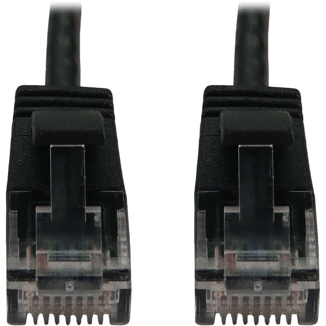 Eaton Tripp Lite Series Cat6a 10G Snagless Molded Slim UTP Ethernet Cable (RJ45 M/M), PoE, Black, 7 ft. (2.1 m) N261-S07-BK