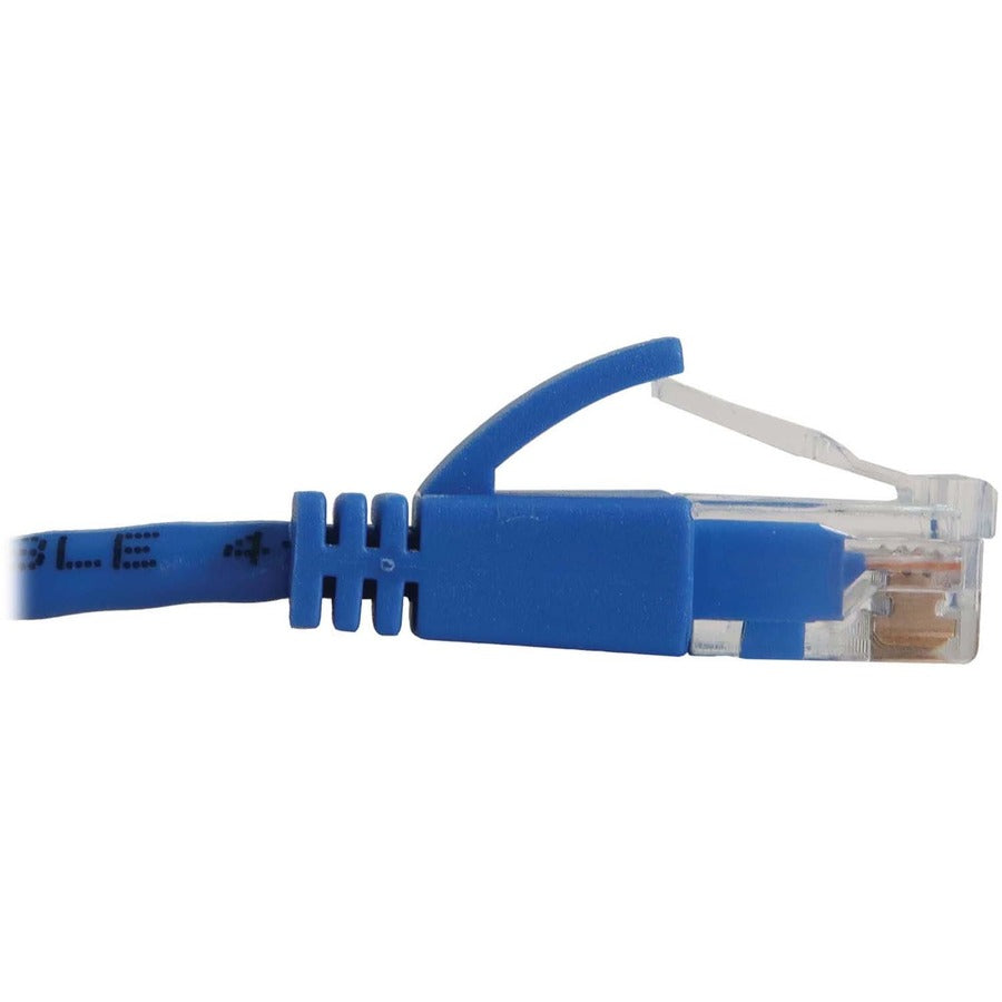 Eaton Tripp Lite Series Cat6a 10G Snagless Molded Slim UTP Ethernet Cable (RJ45 M/M), PoE, Blue, 6 in. (15 cm) N261-S6N-BL