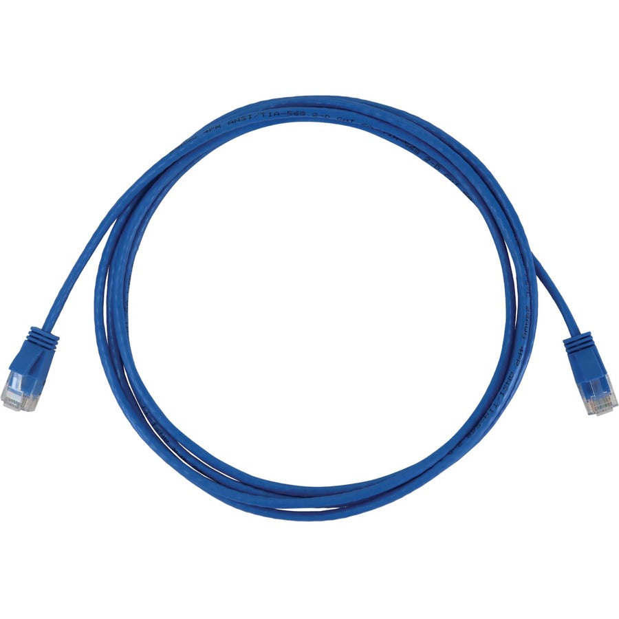Eaton Tripp Lite Series Cat6a 10G Snagless Molded Slim UTP Ethernet Cable (RJ45 M/M), PoE, Blue, 7 ft. (2.1 m) N261-S07-BL