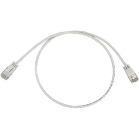 Eaton Tripp Lite Series Cat6a 10G Snagless Molded Slim UTP Ethernet Cable (RJ45 M/M), PoE, White, 10 ft. (3.1 m) N261-S10-WH
