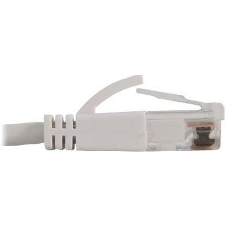 Eaton Tripp Lite Series Cat6a 10G Snagless Molded Slim UTP Ethernet Cable (RJ45 M/M), PoE, White, 10 ft. (3.1 m) N261-S10-WH