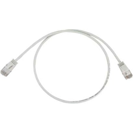 Eaton Tripp Lite Series Cat6a 10G Snagless Molded Slim UTP Ethernet Cable (RJ45 M/M), PoE, White, 3 ft. (0.9 m) N261-S03-WH