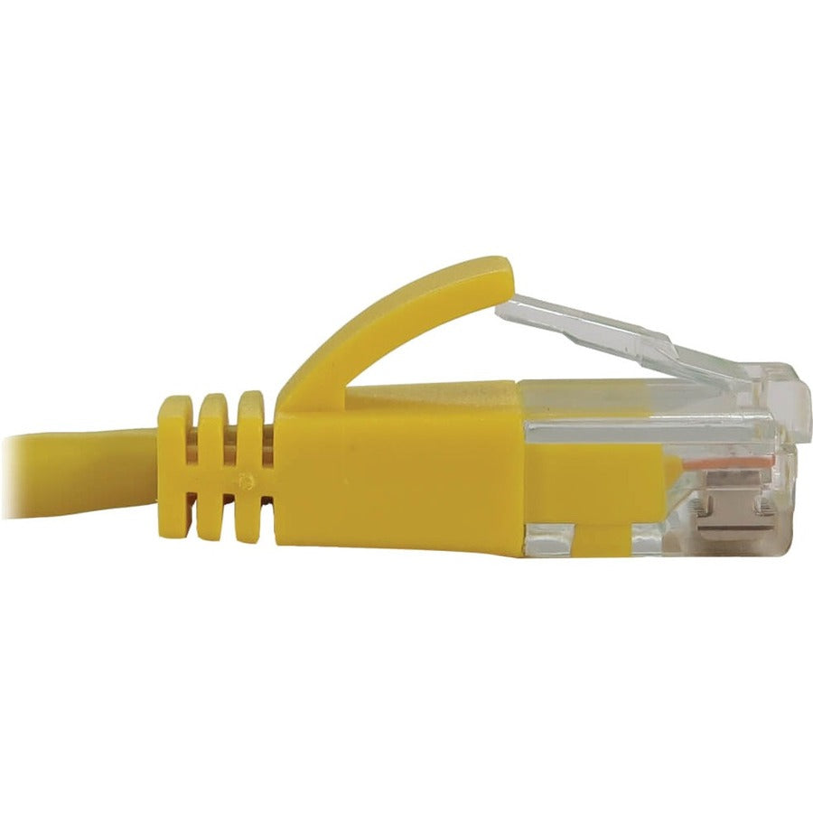 Eaton Tripp Lite Series Cat6a 10G Snagless Molded Slim UTP Ethernet Cable (RJ45 M/M), PoE, Yellow, 2 ft. (0.6 m) N261-S02-YW