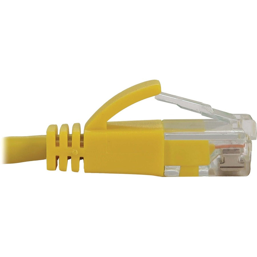 Eaton Tripp Lite Series Cat6a 10G Snagless Molded Slim UTP Ethernet Cable (RJ45 M/M),PoE, Yellow, 5 ft. (1.5 m) N261-S05-YW