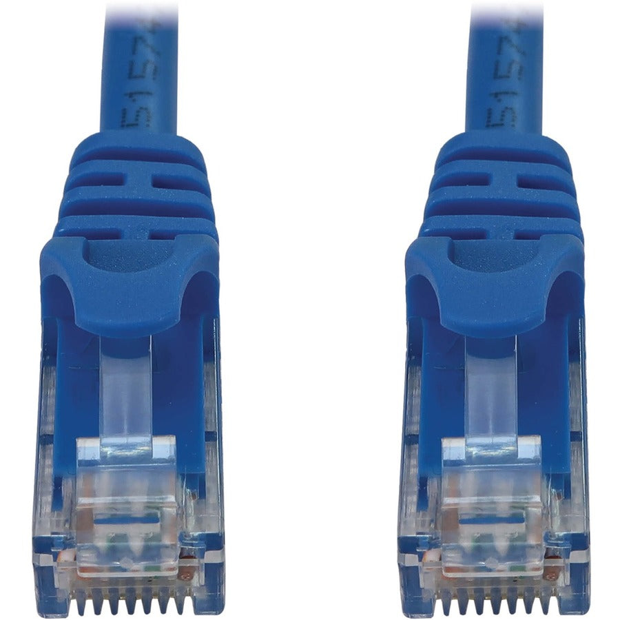 Eaton Tripp Lite Series Cat6a 10G Snagless Molded UTP Ethernet Cable (RJ45 M/M), PoE, Blue, 2 ft. (0.6 m) N261-002-BL