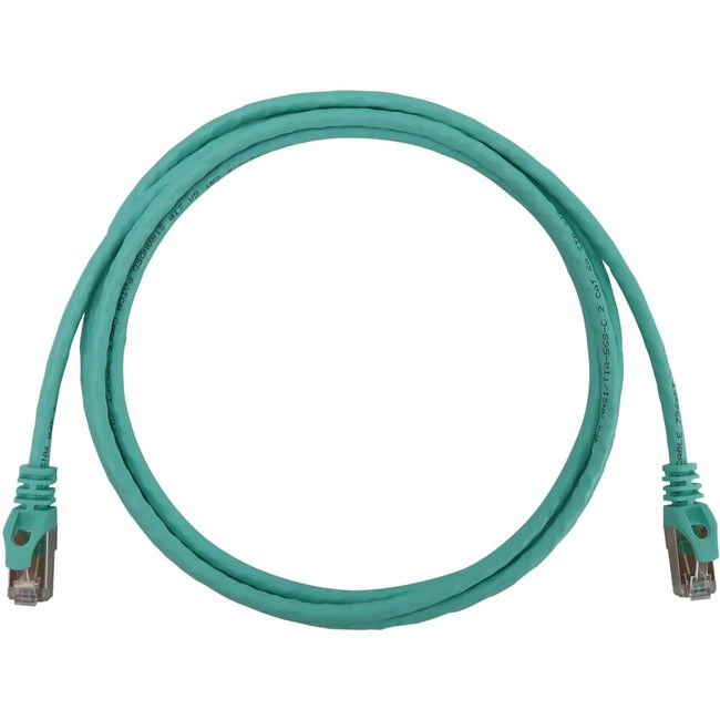Eaton Tripp Lite Series Cat6a 10G Snagless Shielded Slim STP Ethernet Cable (RJ45 M/M), PoE, Aqua, 6 ft. (1.8 m) N262-S06-AQ